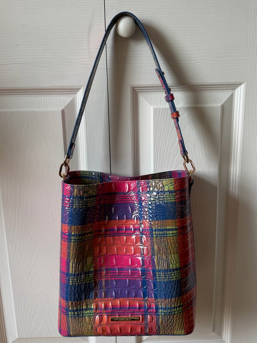 NEW
Brahmin Colorful Croc-Embossed Shoulder Bag - Multicolor - Picture 6 of 16